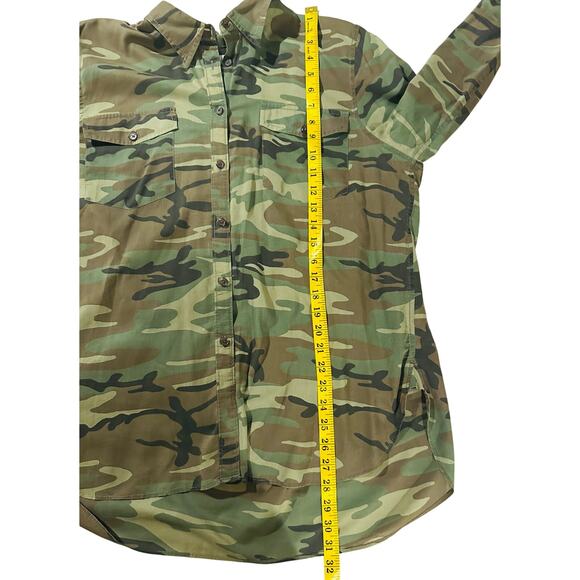 Ralph Lauren - Denim & Supply Camo Button Down Blouse - XL (Vintage) - Picture 11 of 11